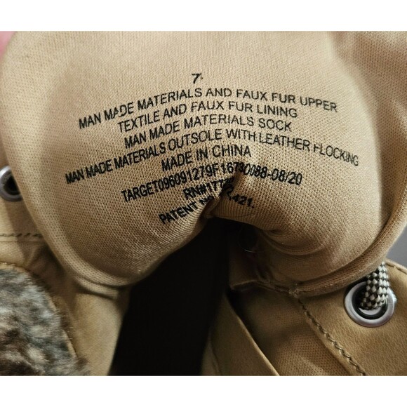 Unbranded Brown Round Toe Lace Up Slip On Block Heels Woman Shoes Size 8M - Picture 6 of 6